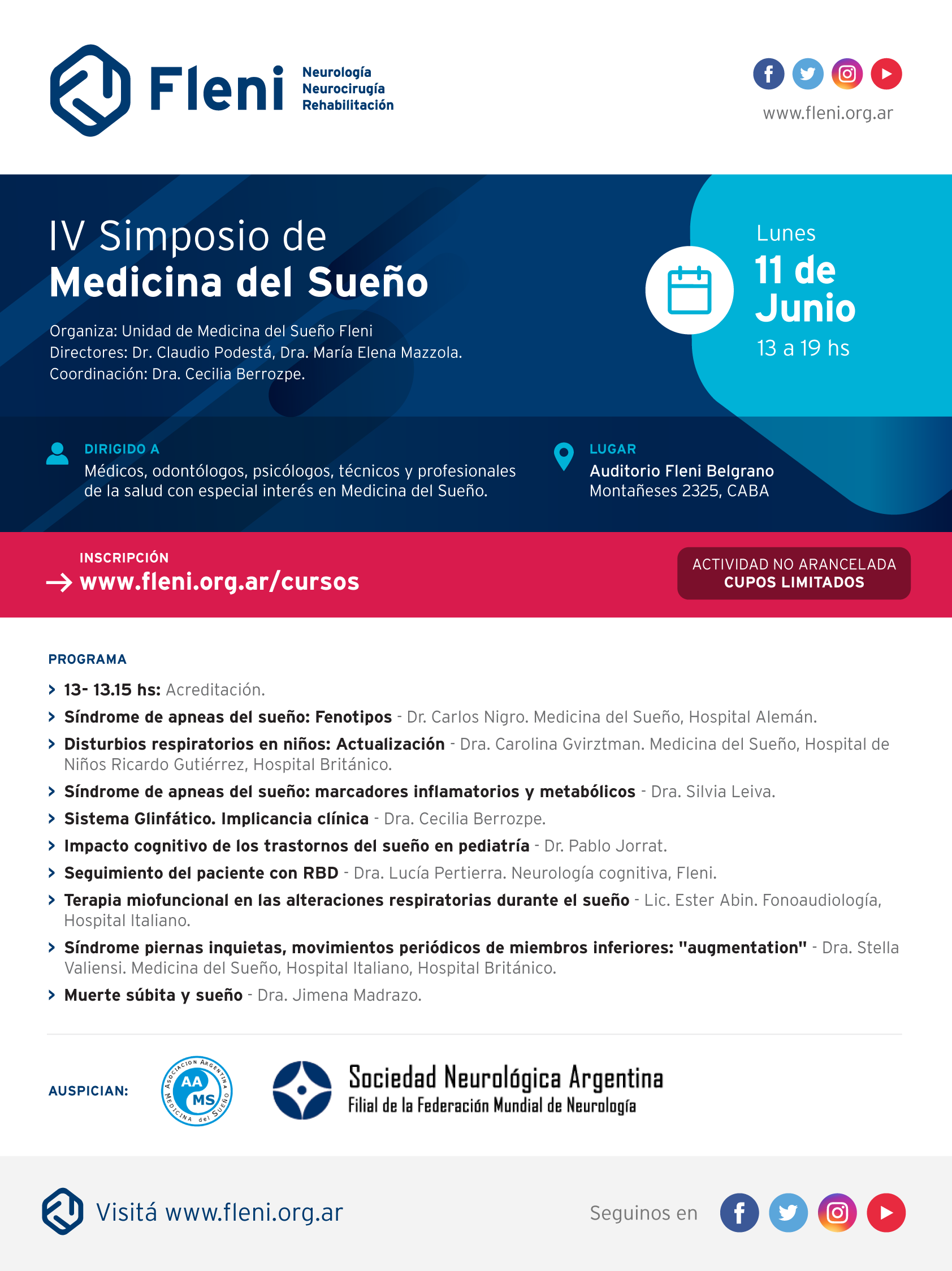 IV Simposio de Medicina del Sueño 3 Fleni